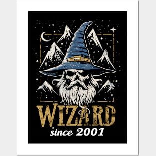 Wizard - Since 2001 - Skull - Fantasy Posters and Art